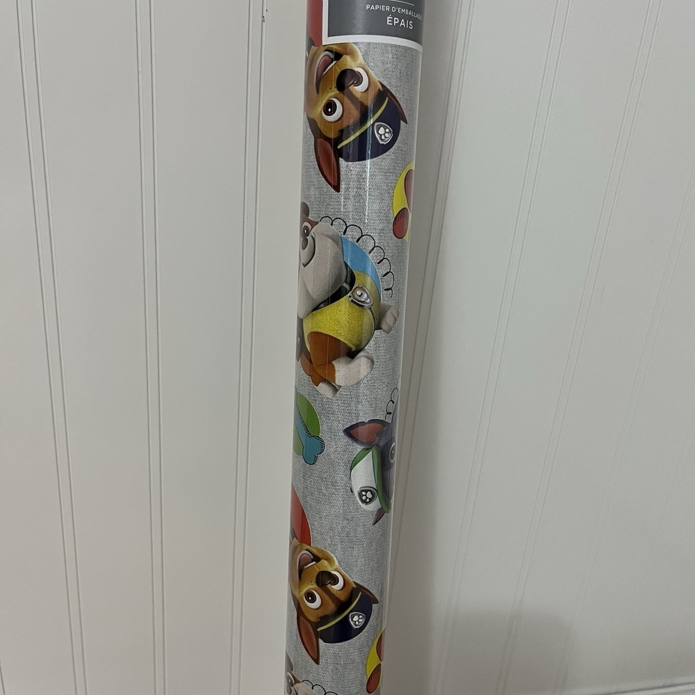 Hallmark Paw Patrol Gift Wrap Nickelodeon Wrapping Paper All Occasion 17.5 Sq Ft
